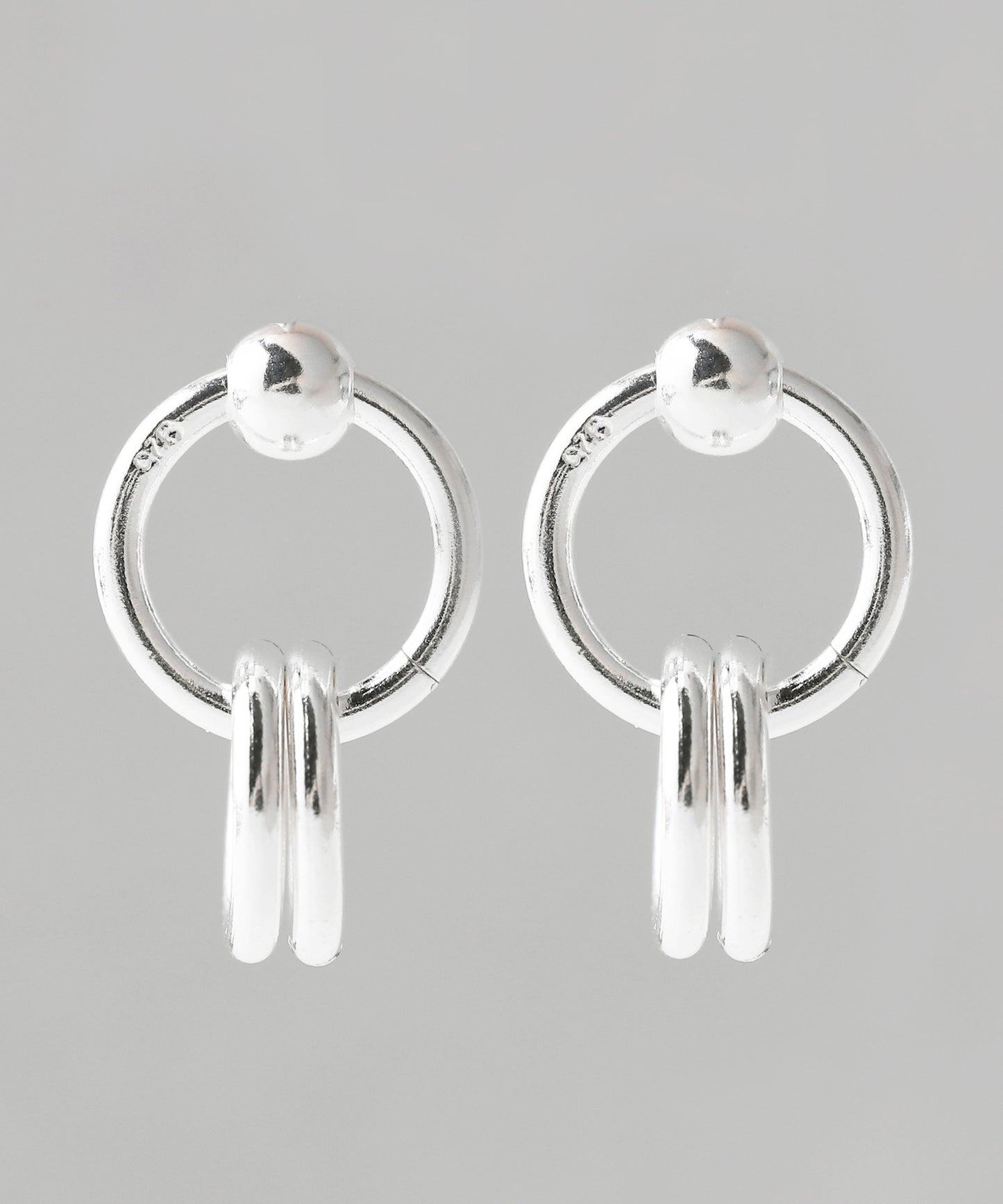 Circle Earrings[925 silver][Ownideal]