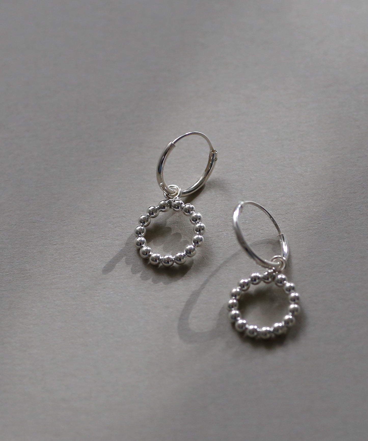 Sphere Circle Earrings[925 silver][Ownideal]
