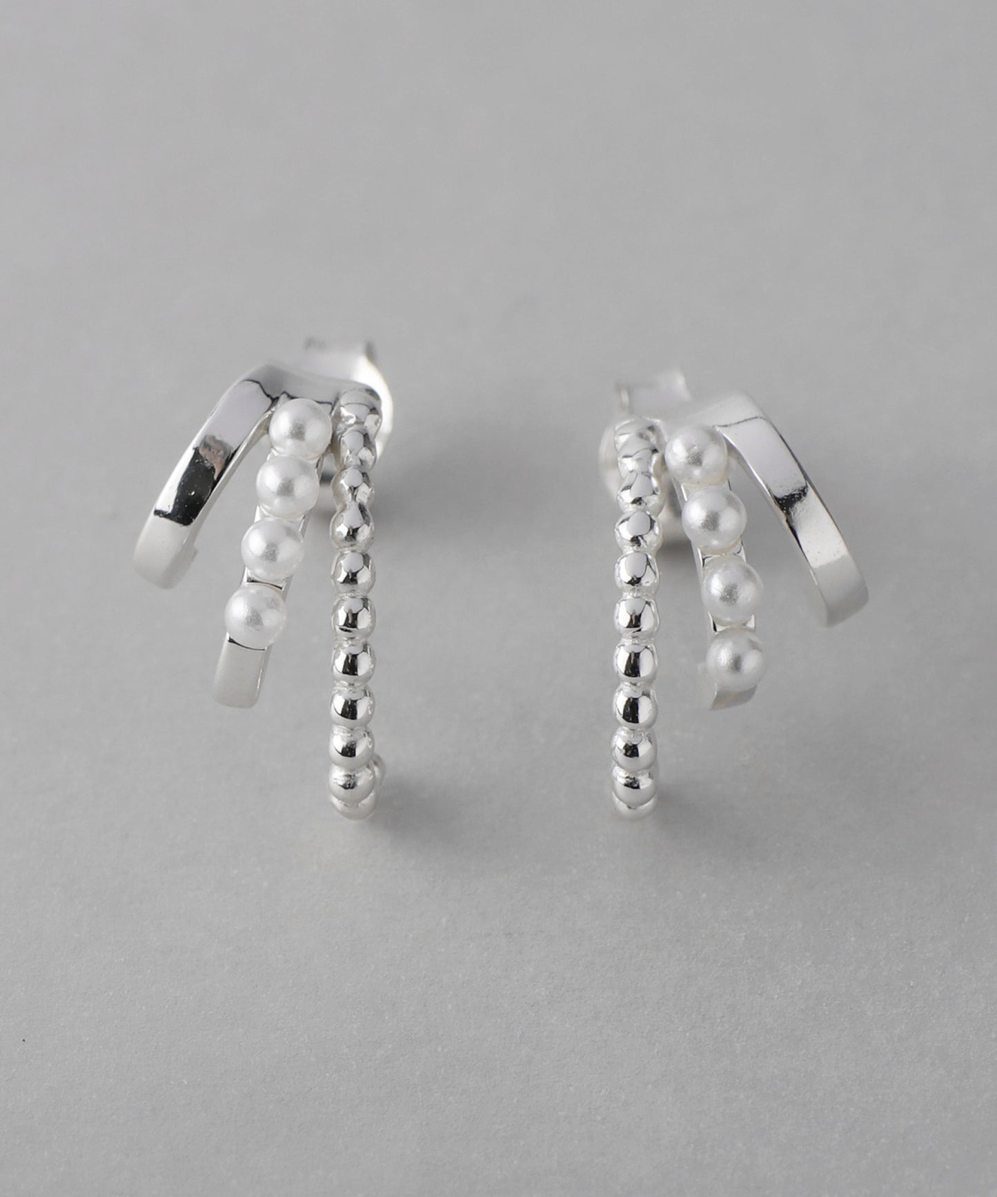 Pearl × Dots Earrings [925 silver][Basic]