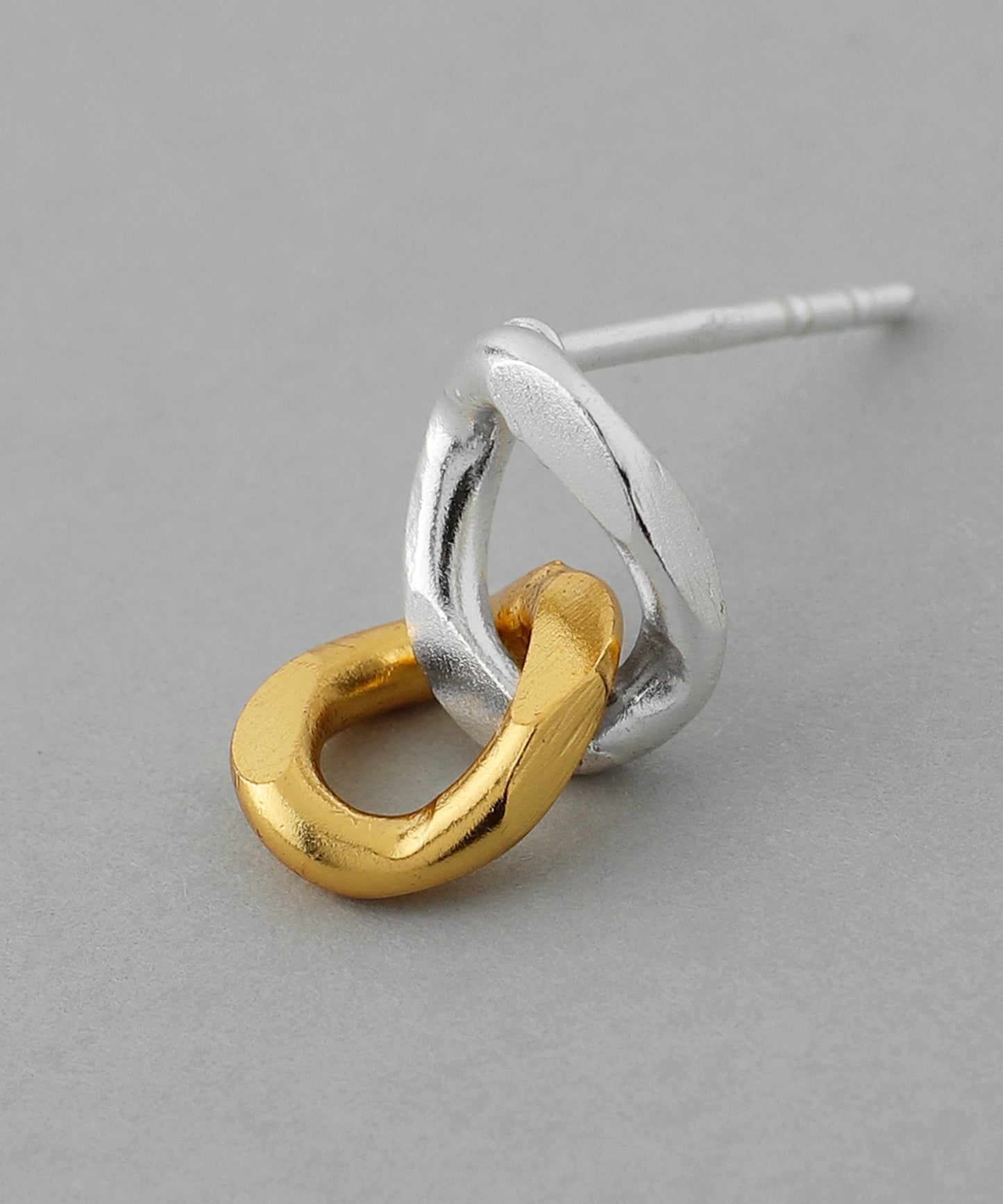 Chain Bicolor Earrings [925 silver][Basic]