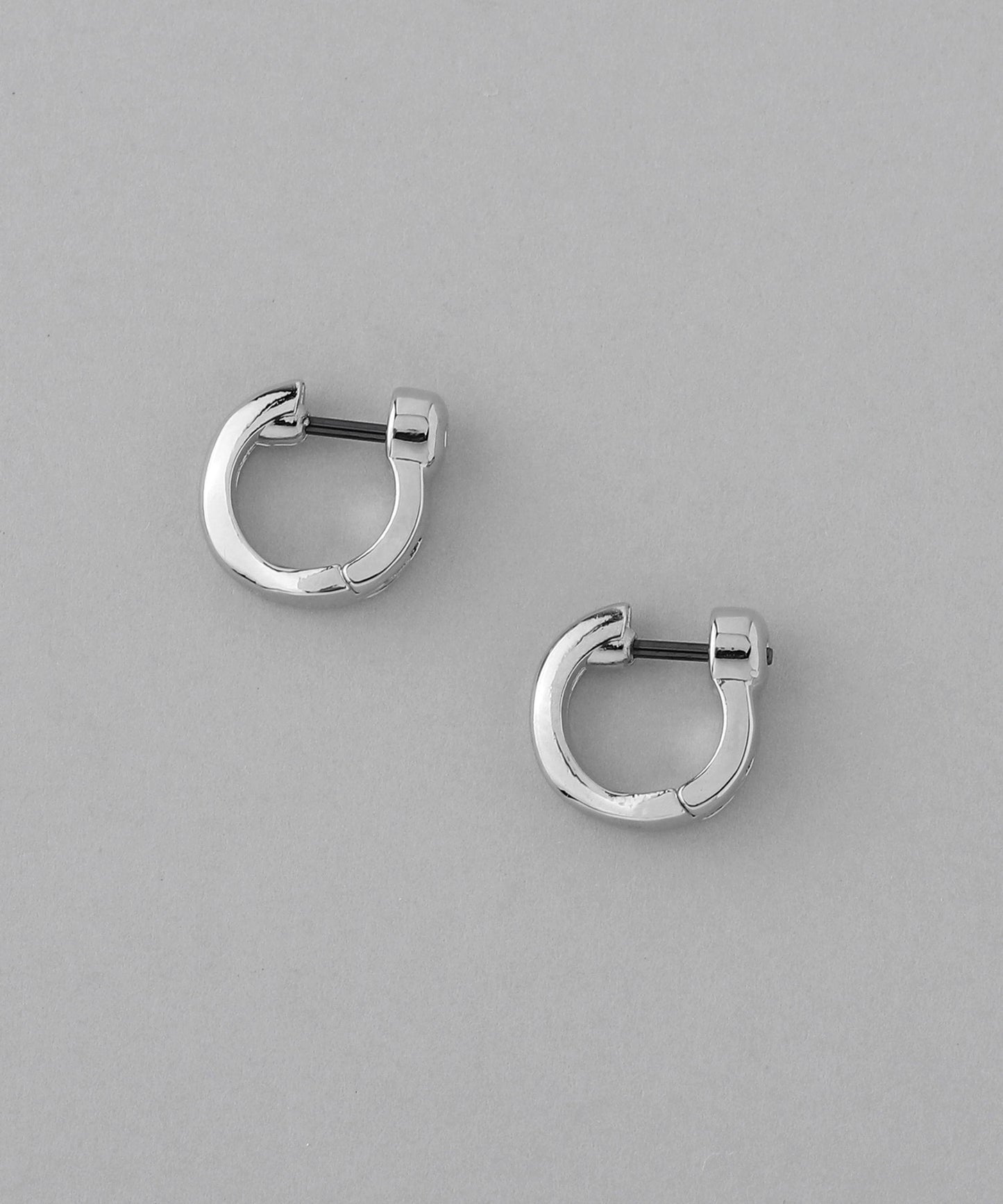 Metal Hoop Earrings[Flat-S][Basic]