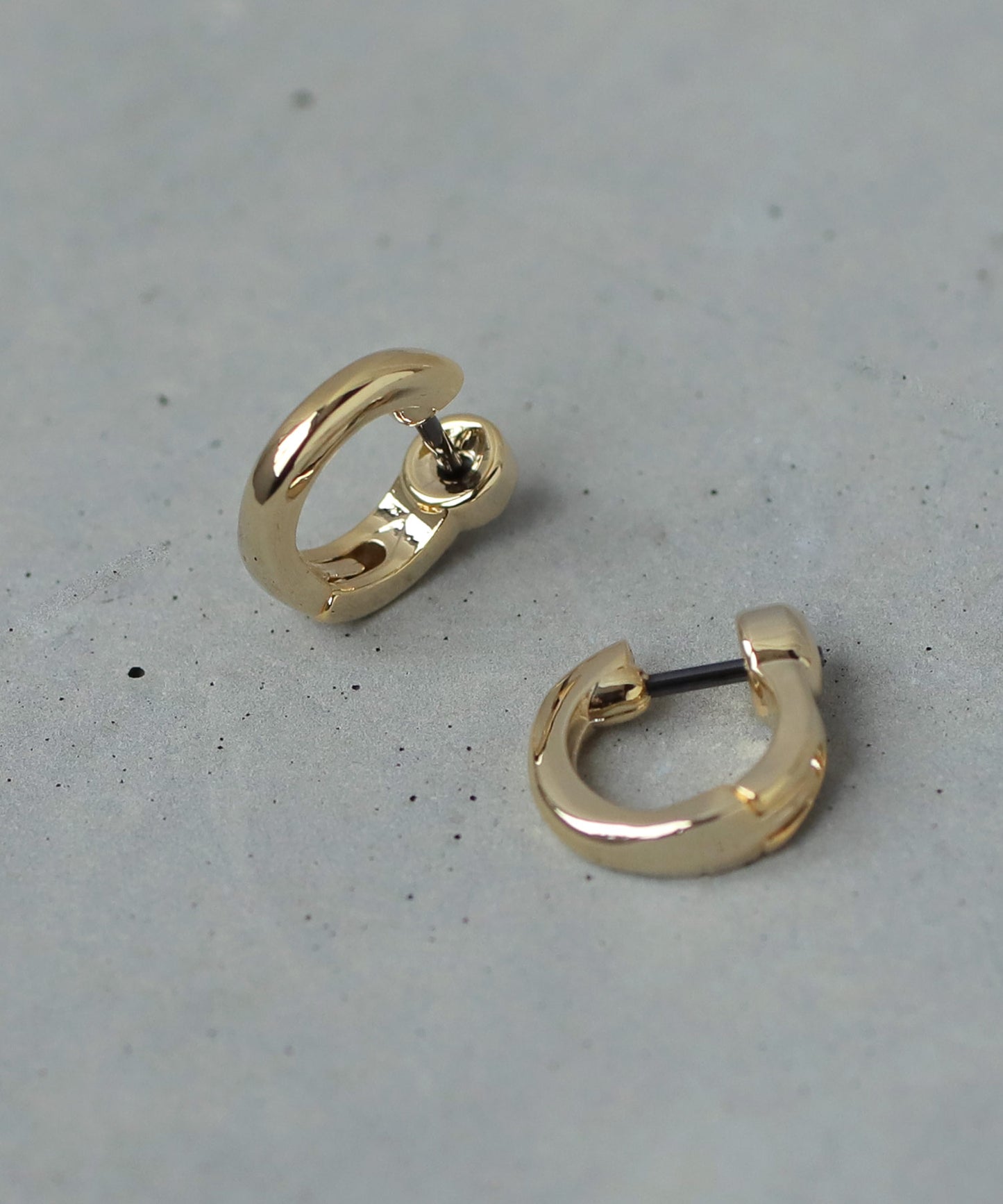 Metal Hoop Earrings[Flat-S][Basic]