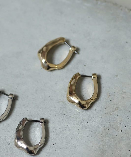 Metal Hoop Earrings[Claft][Basic]