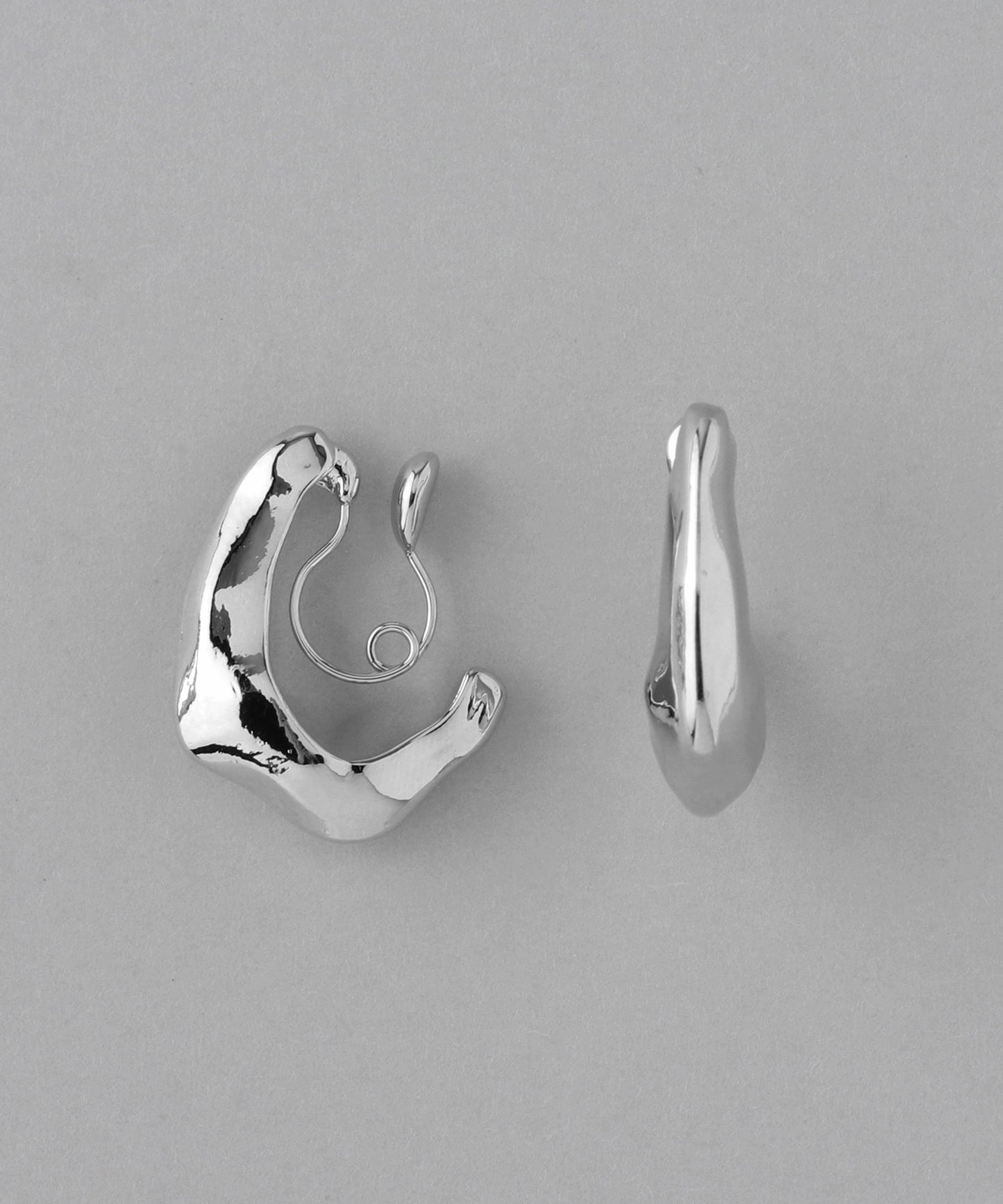 Metal Hoop Clip On Earrings [Craft][Basic]