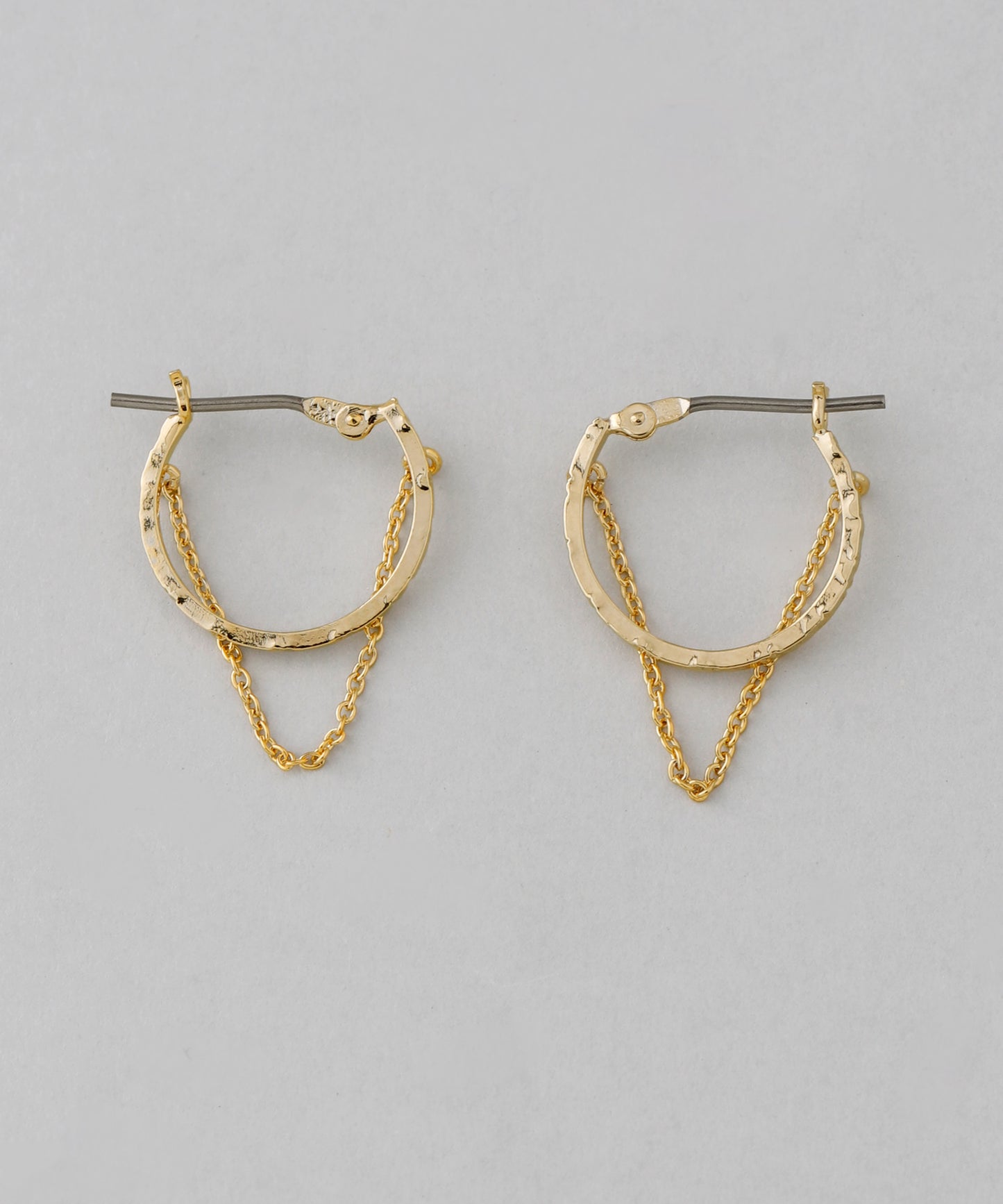 Chain Hoop Earrings [Sheerchic]