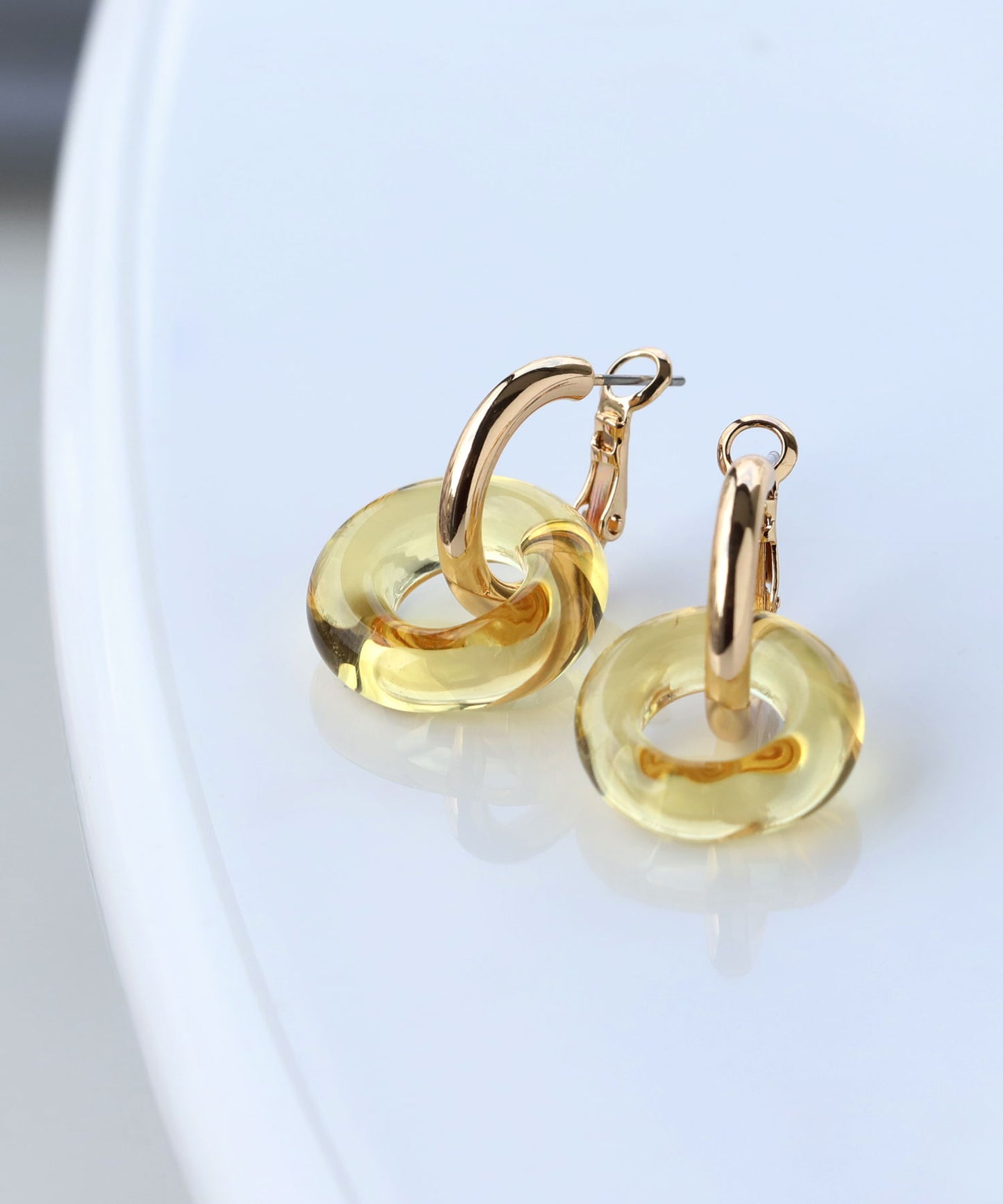 Glass × Metal Earrings[Ownideal]