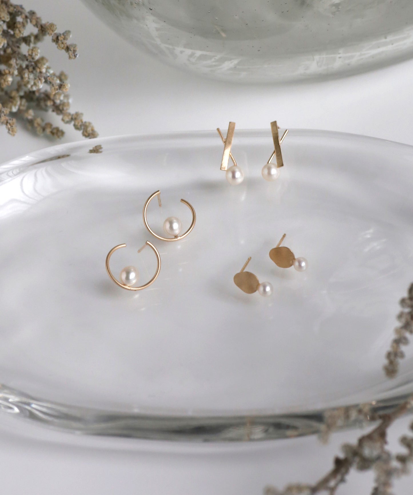 Freshwater Pearl Earrings [10K][Basic]