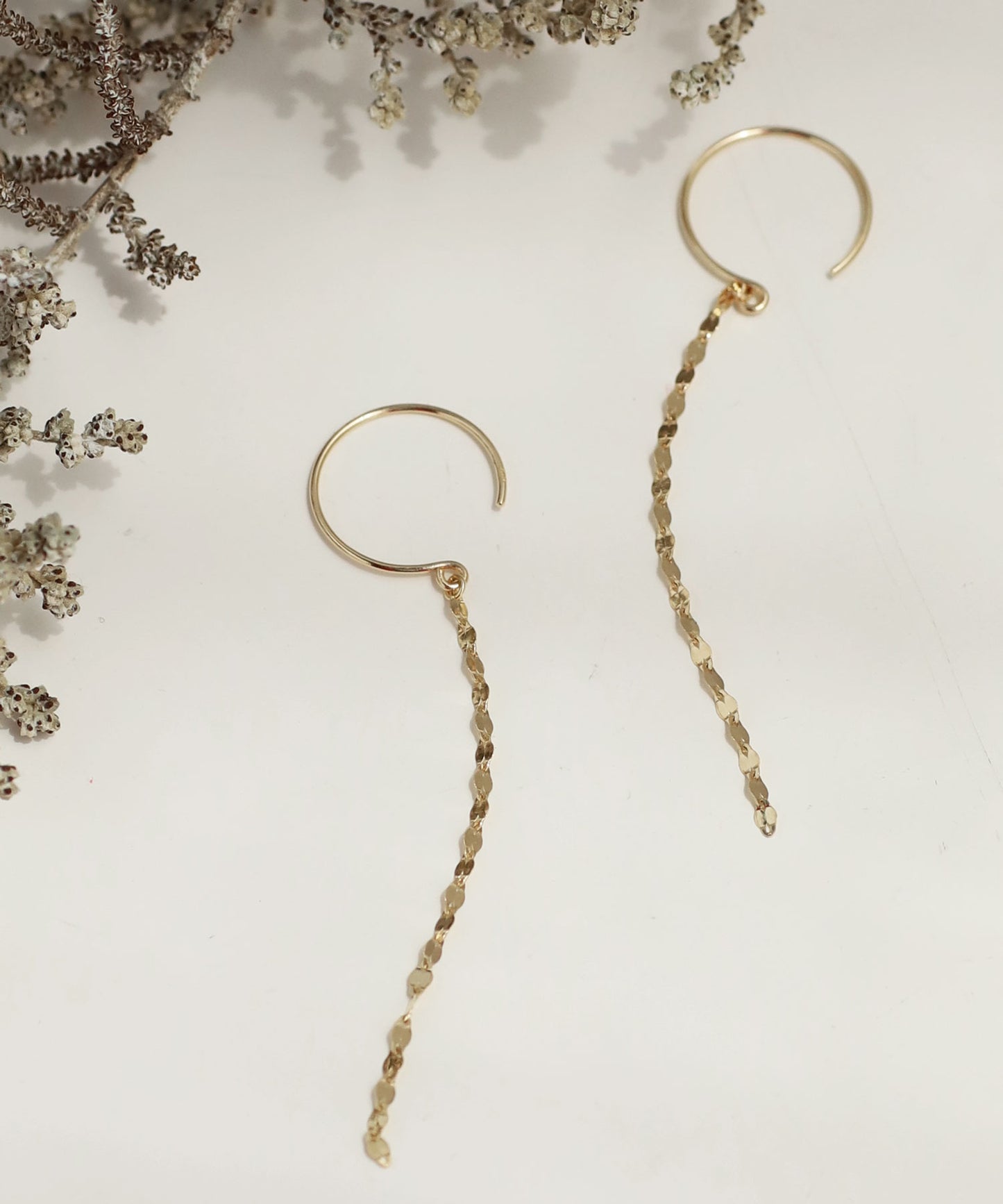 Chain Hook Earrings [10K][Basic]