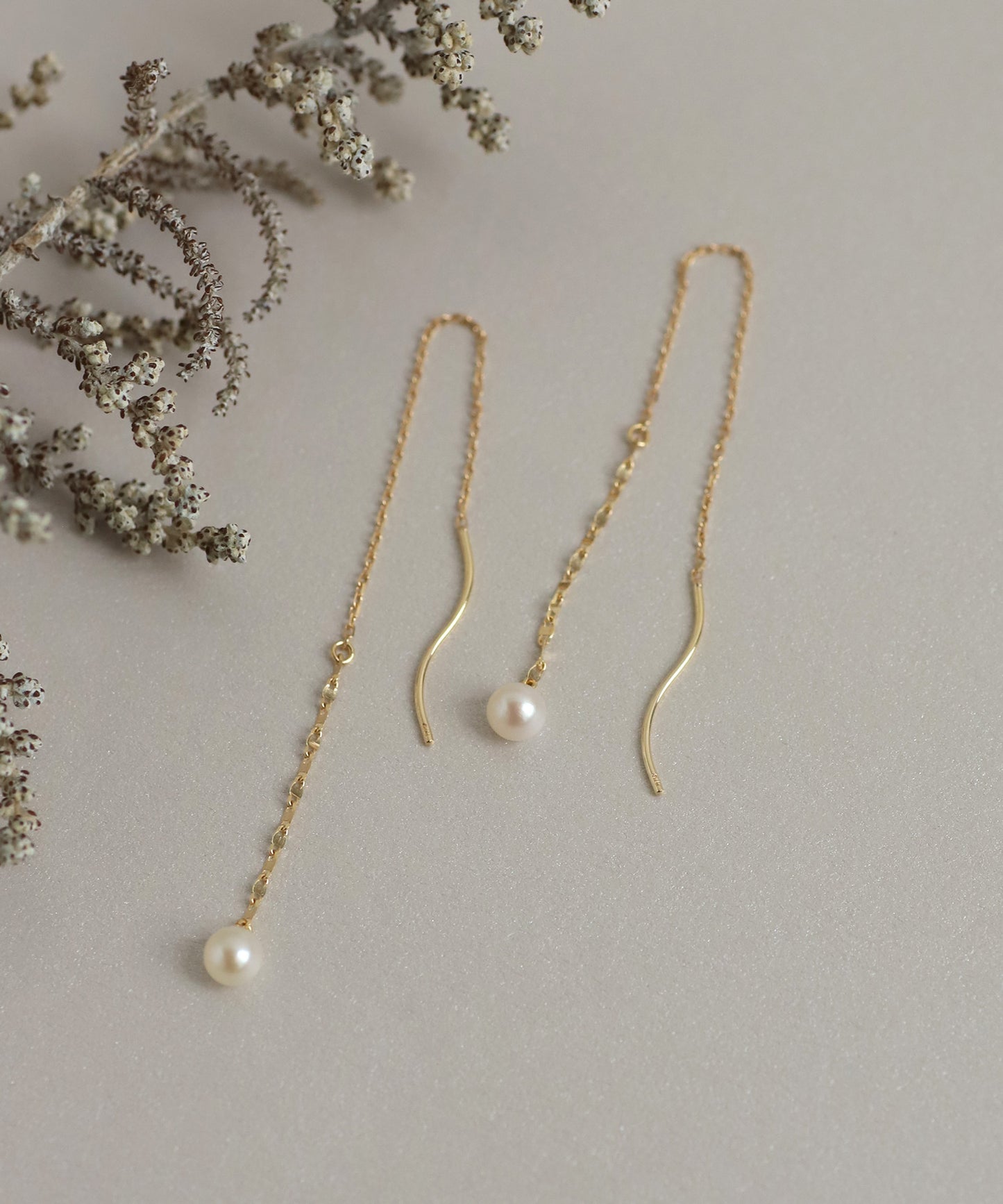 Pearl American Earrings [10K][Basic]