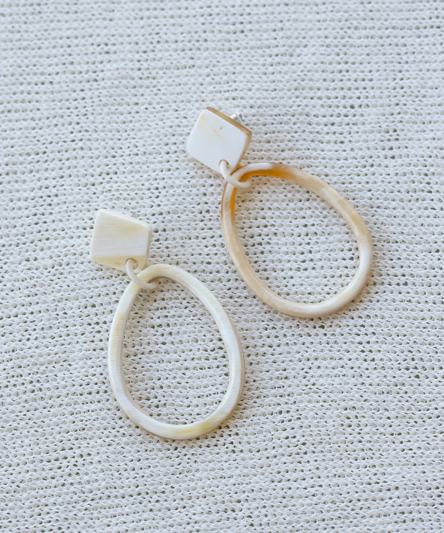 Water Buffalo Horn Earrings[Ownideal]