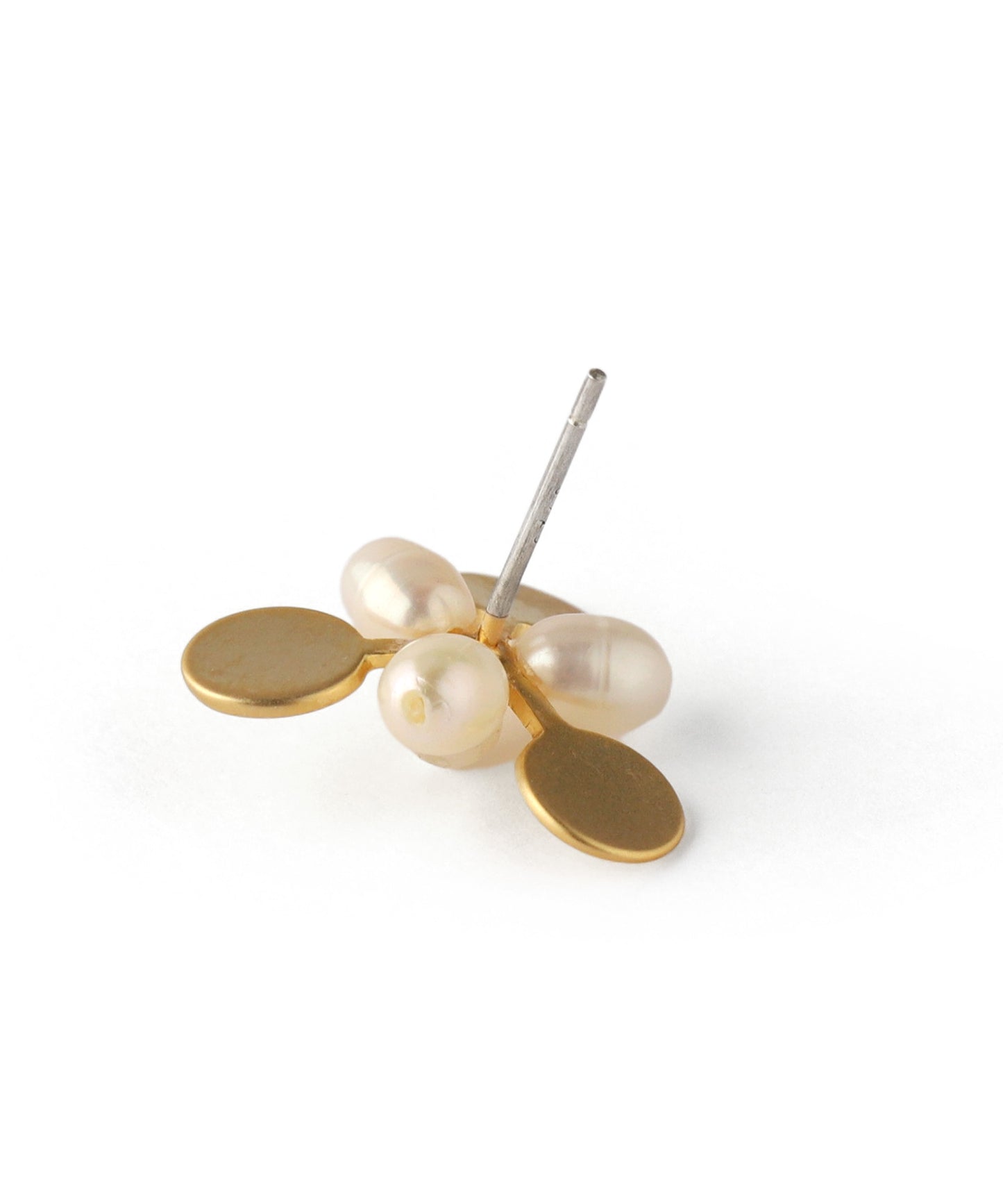 Flower Pearl Earrings [Sheerchic]