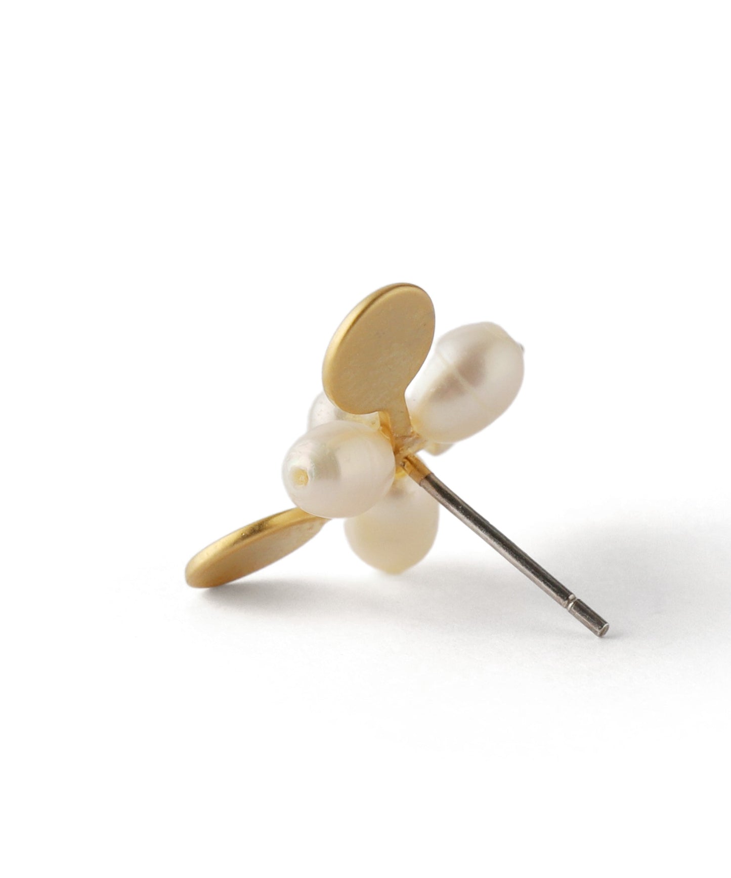 Flower Pearl Earrings [Sheerchic]