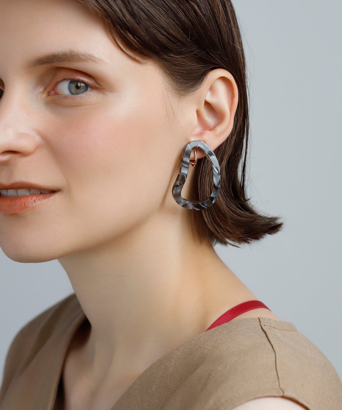 Marble Clip On Earrings[Ownideal]