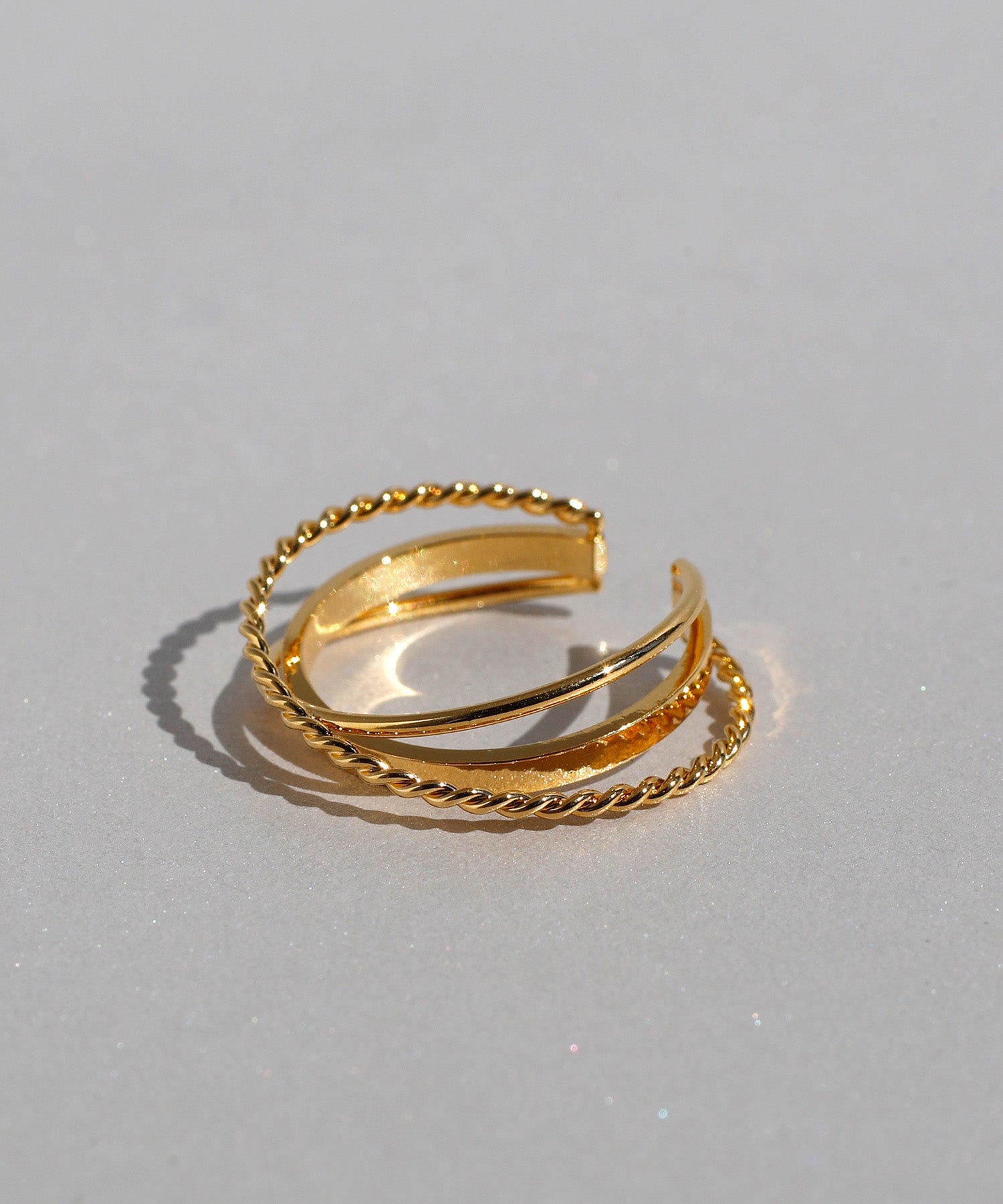 Cross Line Ring [UMU][Sheerchic] (kb030004r) | mimi33 ONLINE STORE