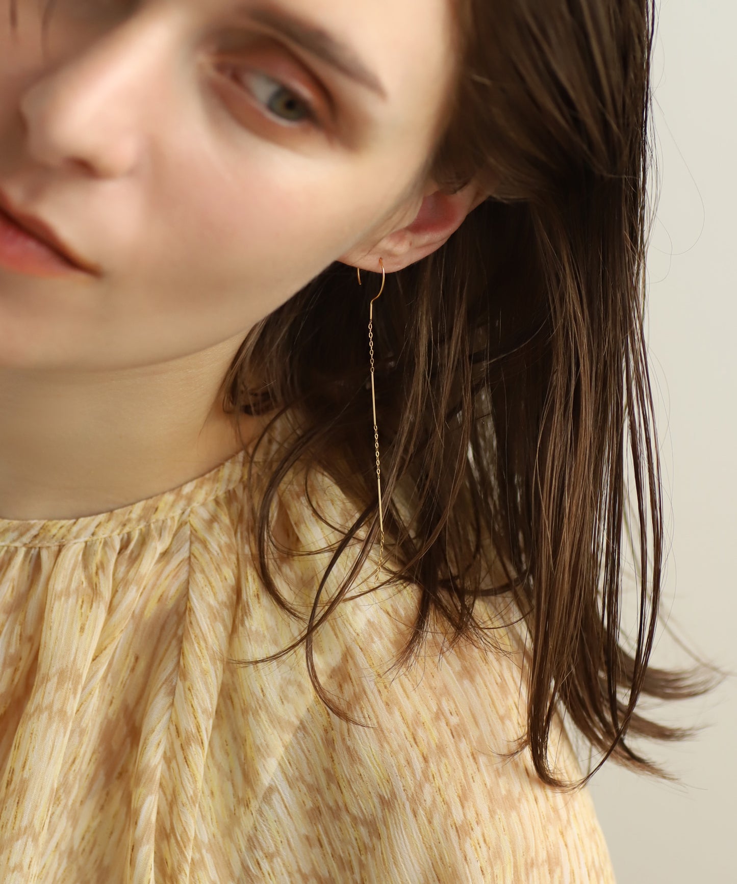 Mix Chain Long Earrings[UMU][Sheerchic]