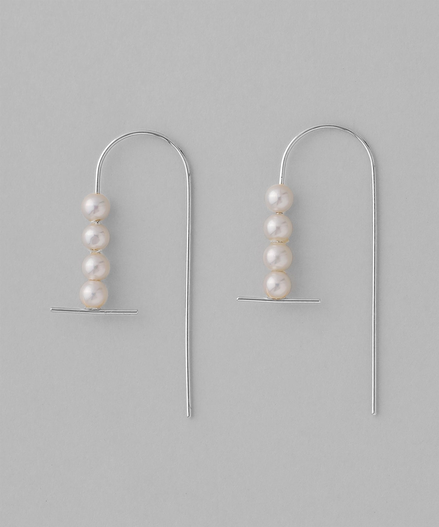 Pearl Stick motif Earrings [UMU][Sheerchic]