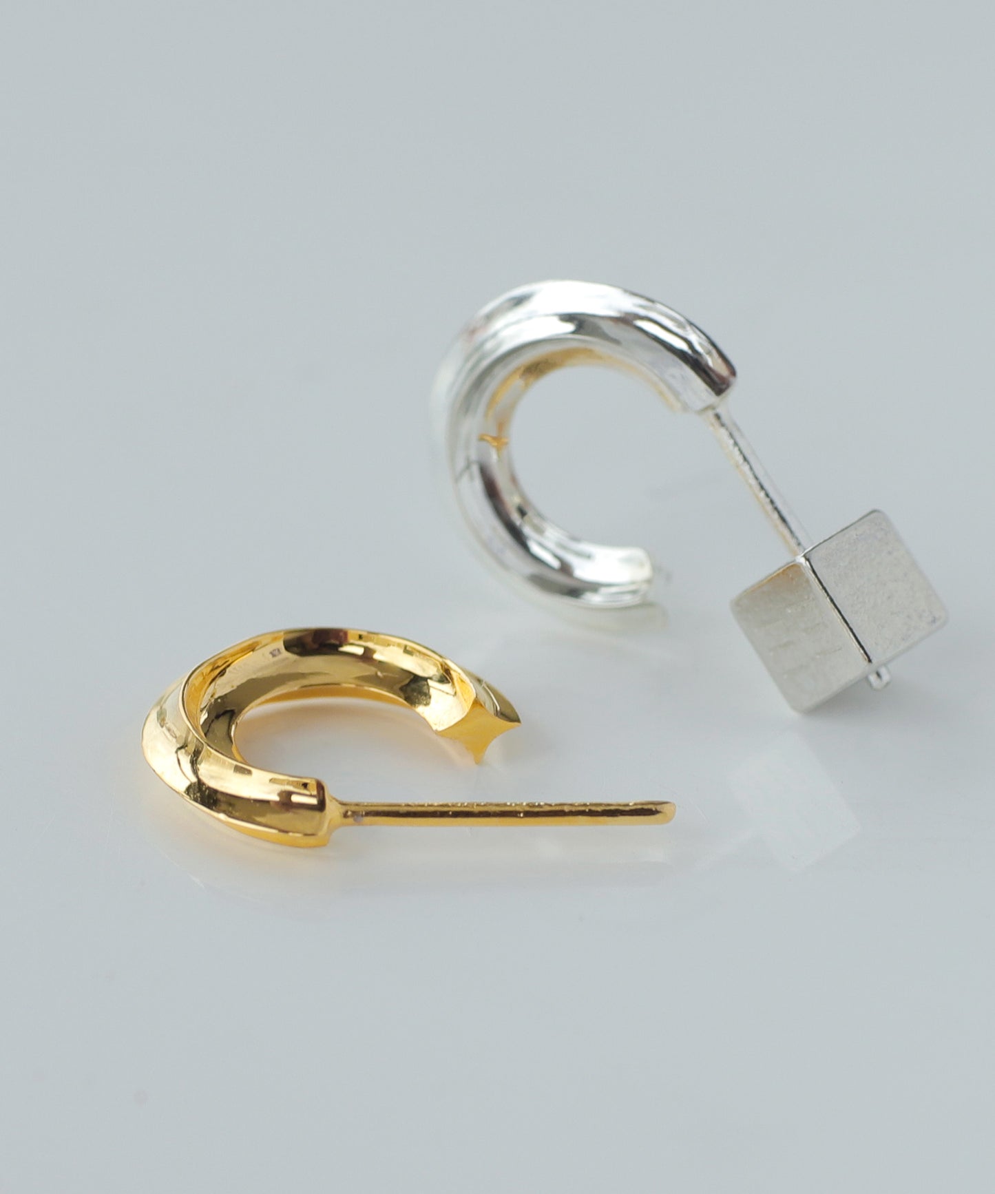 Diamond Hoop Earrings [Object hoop-stainless-][UMU]