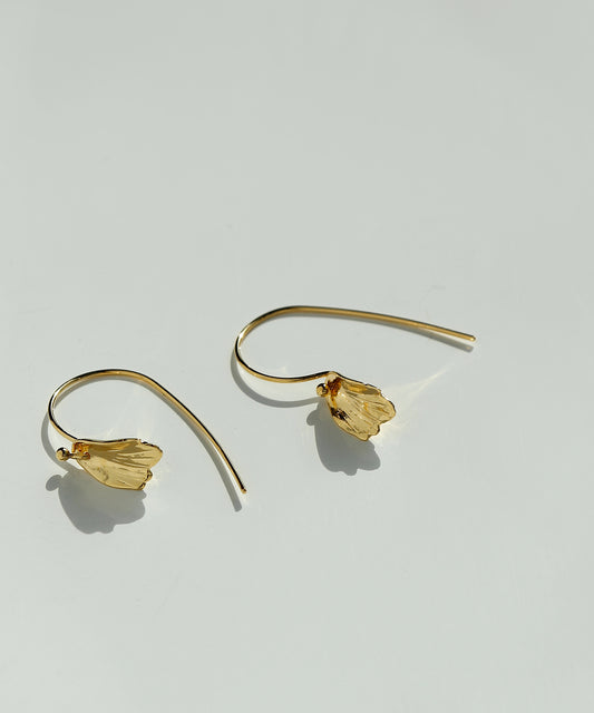 Flower Hook Earrings [UMU][Sheerchic]