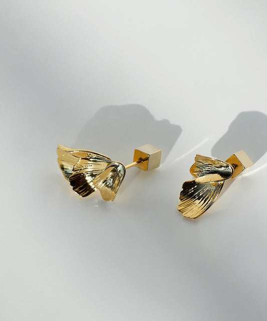 Asymmetrical Flower Earrings [UMU][Sheerchic]