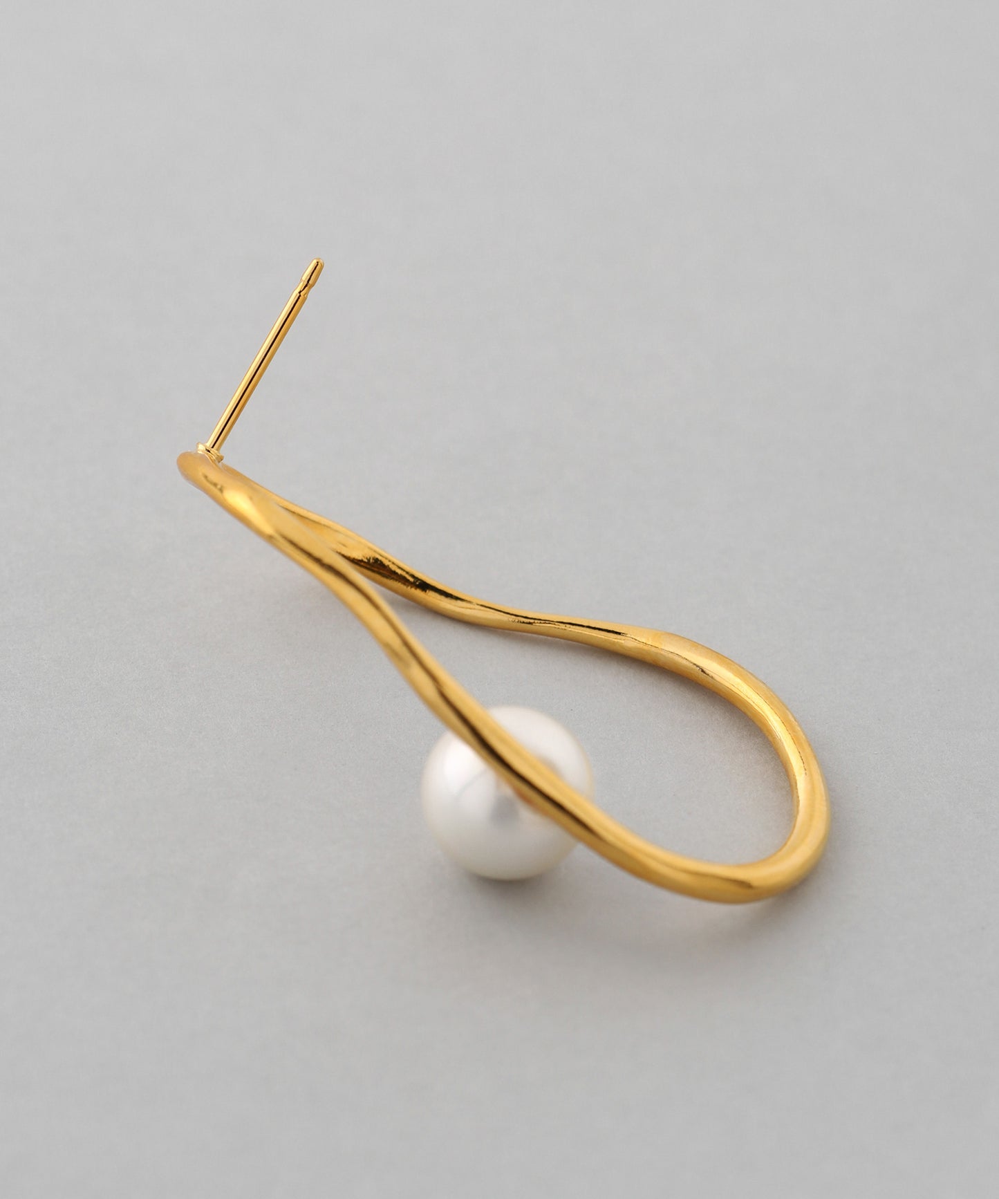 Pearl × Metal Frame Set Earrings[UMU][Ownideal]
