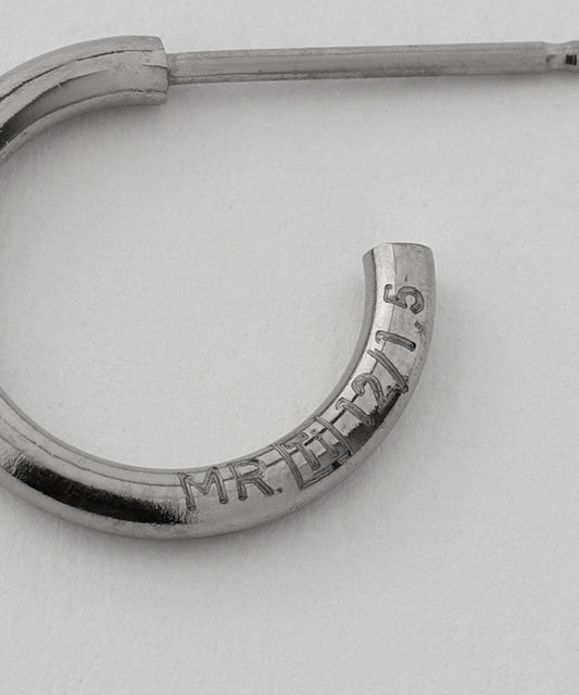 MR. Titanium Hoop Earrings [thickness 1.5mm][UMU]