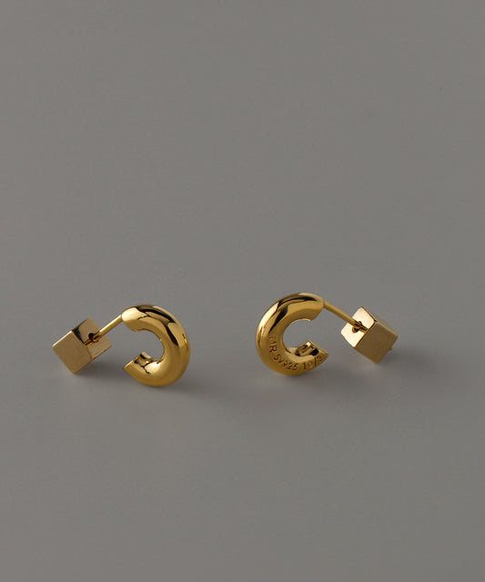 MR. Variety Hoop Earrings [thickness 3mm][UMU]