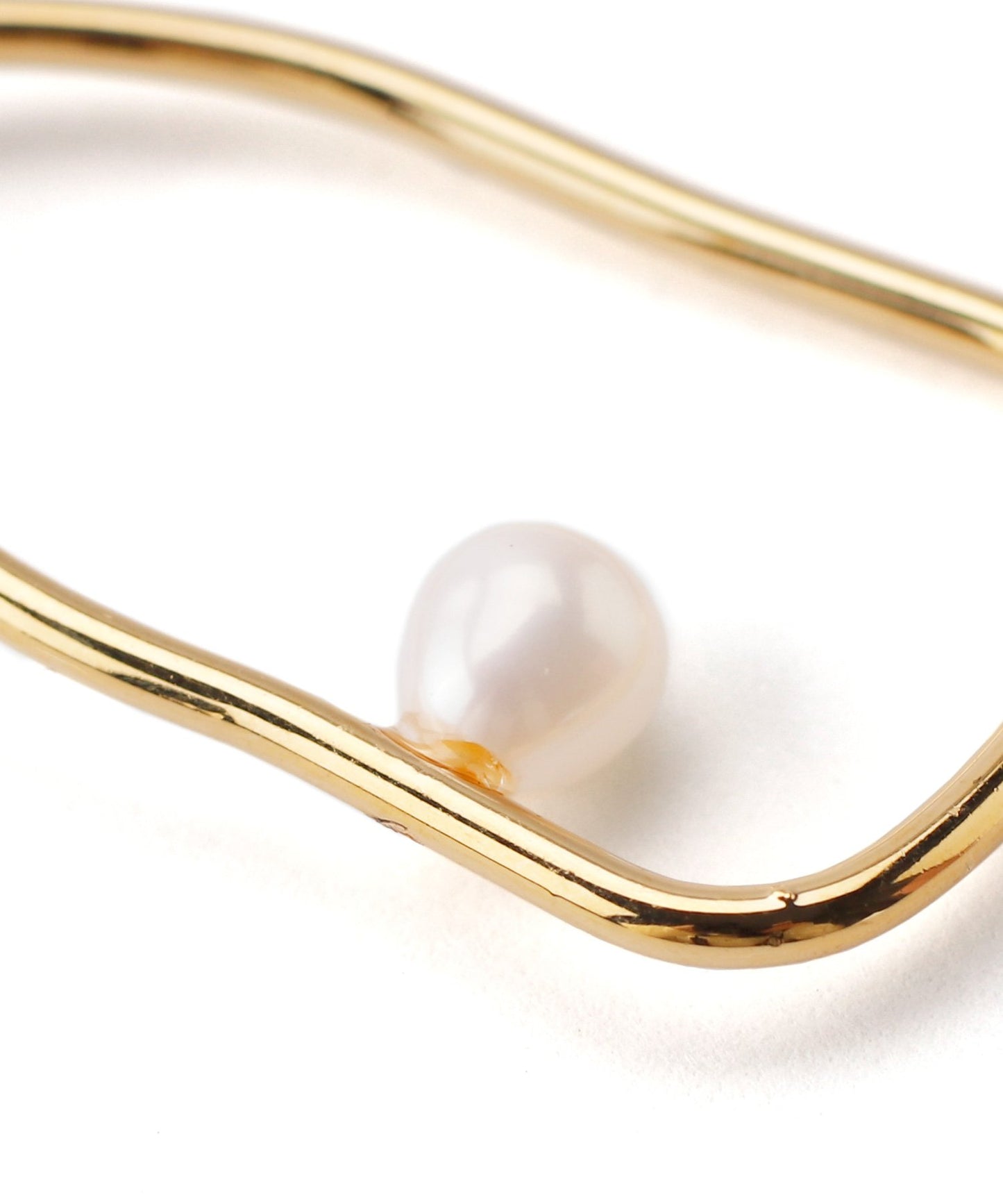 Metal × Pearl Long Earrings[Ownideal]