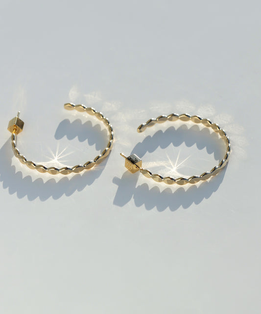 Designed Hoop Earrings [Sheerchic]