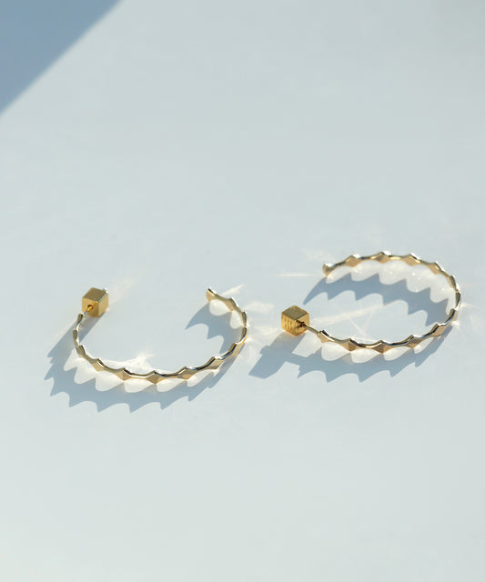 Designed Hoop Earrings [Sheerchic]