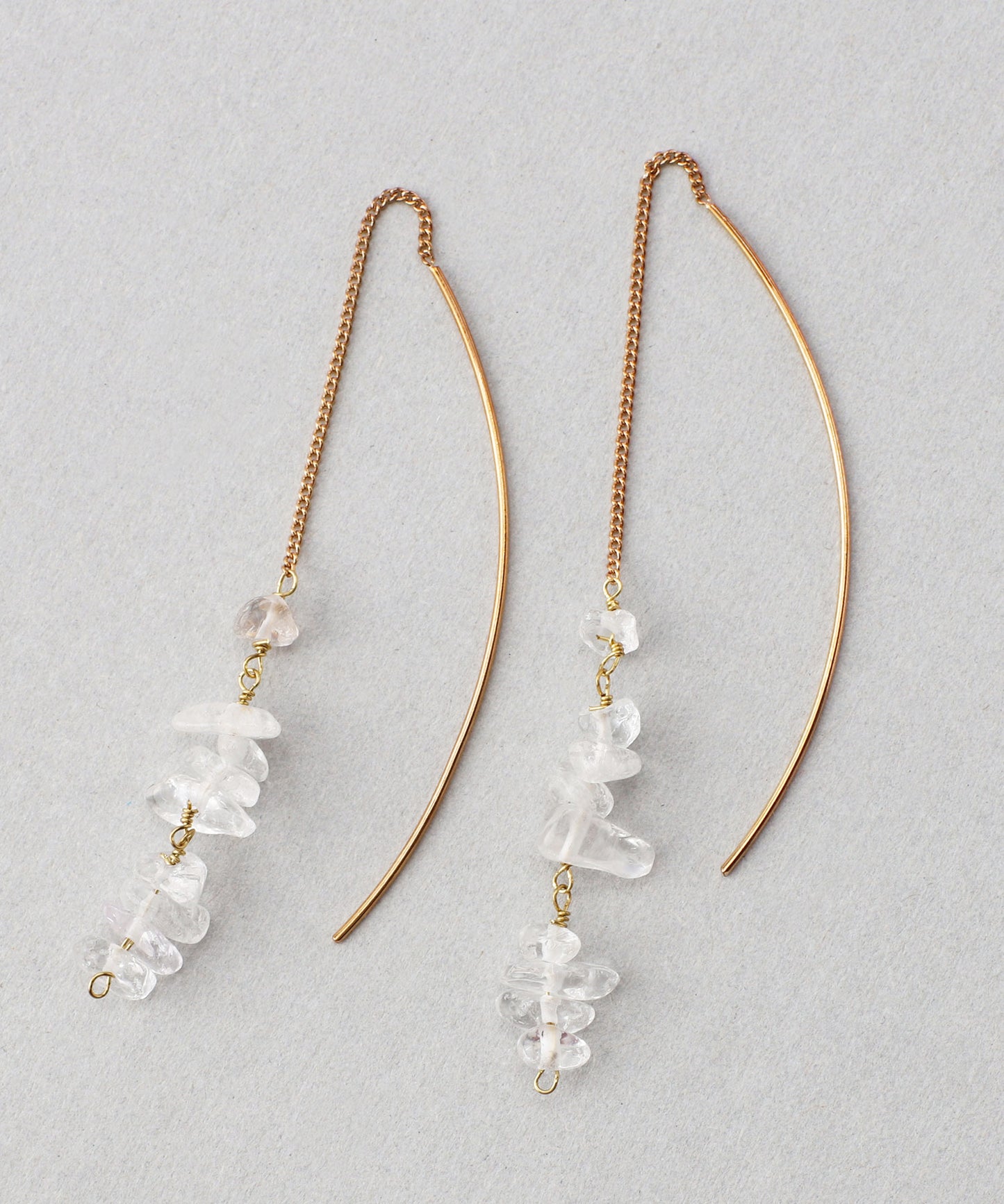 Gemstone Long Earrings[Sheeechic]