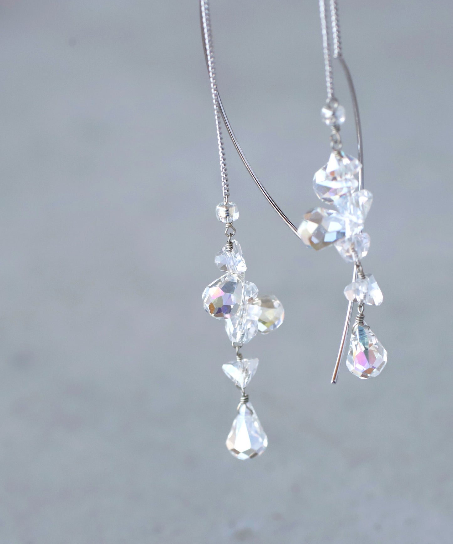 Crystal Long Earrings[Sheeechic]