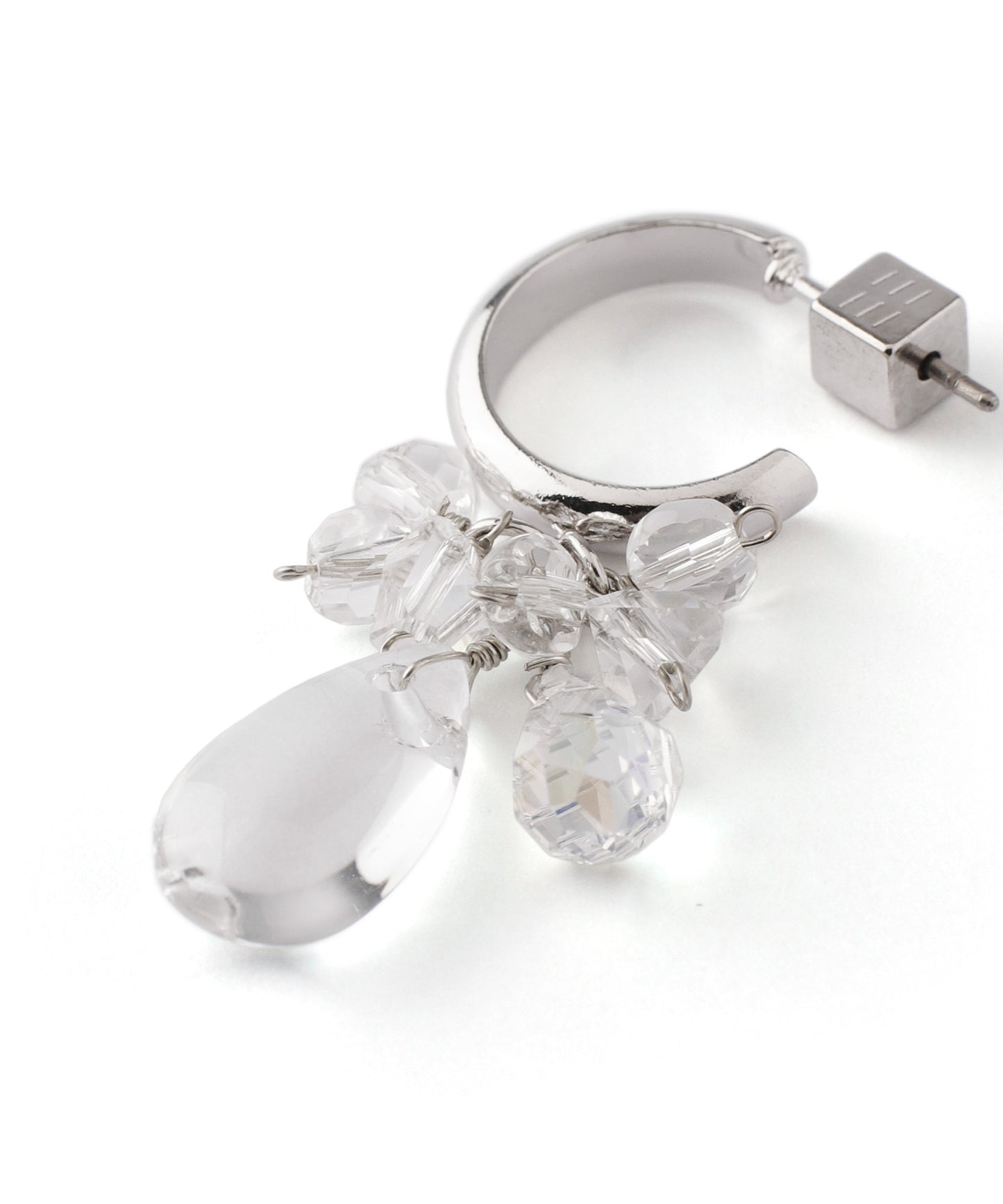 Crystal Drop Motif Earrings[Sheeechic]