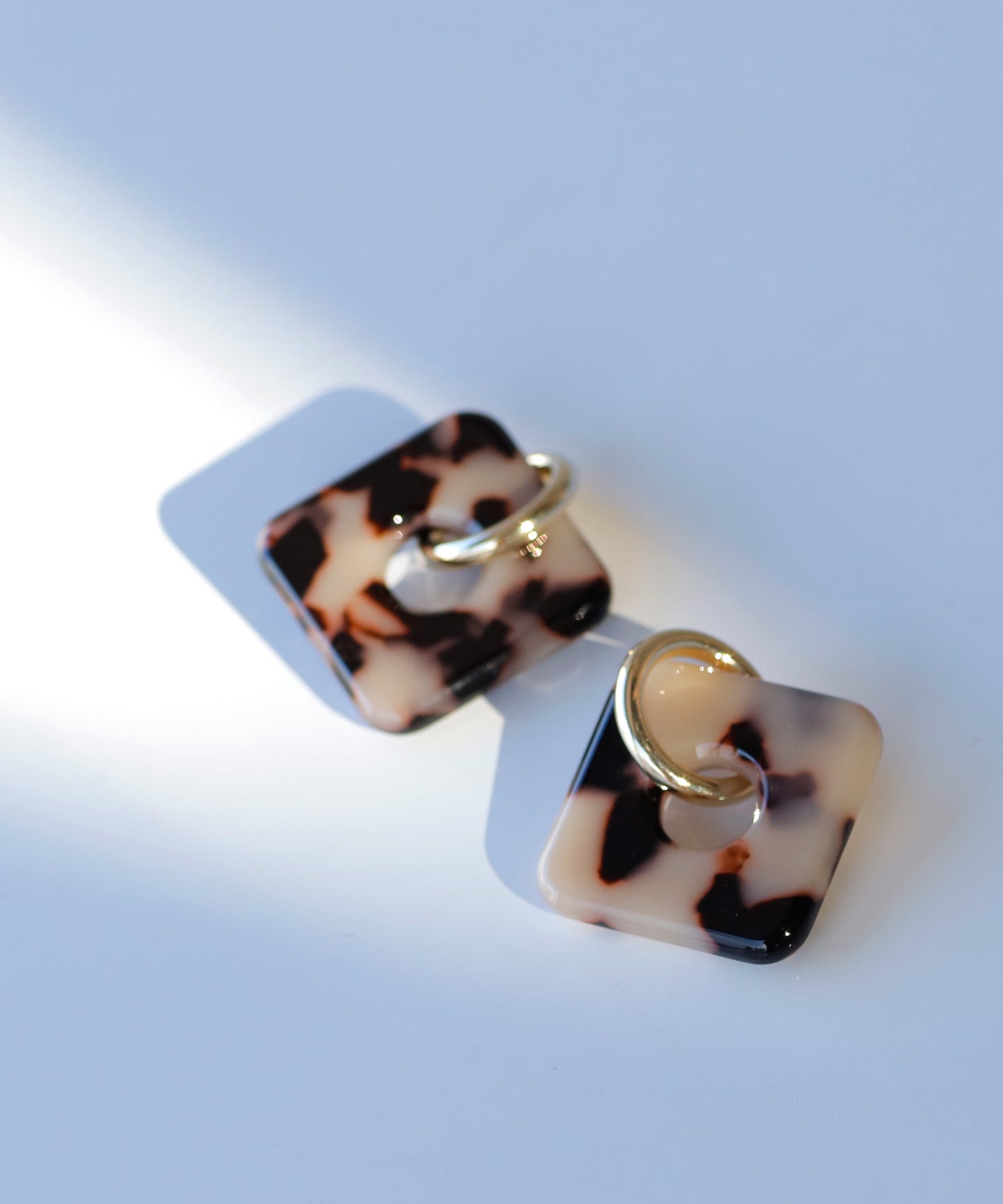 Marble Square Clip On Earrings[Ownideal]