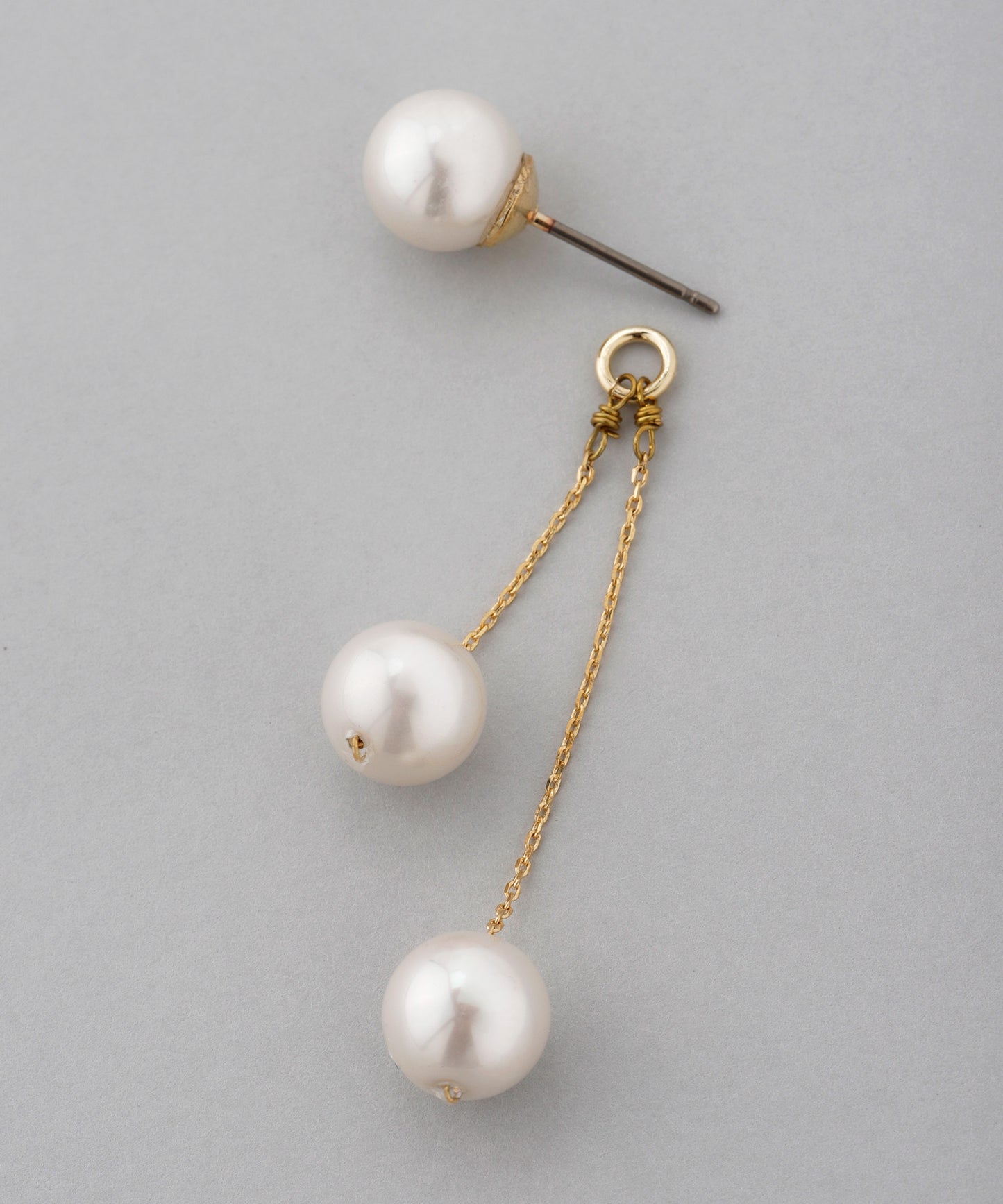 Pearl Back Catch Earrings [Ownideal]