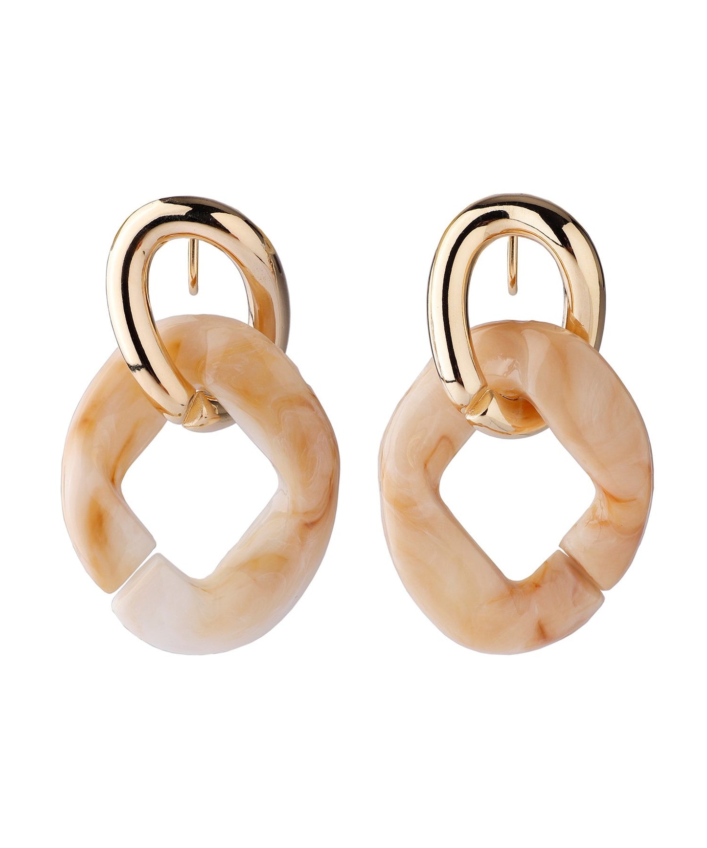 Marble Chain Clip On Earrings[Ownideal]